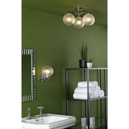 Där Lighting WAY0750 - Стенен аплик за баня WAYNE 1xG9/3W/230V IP44 хром