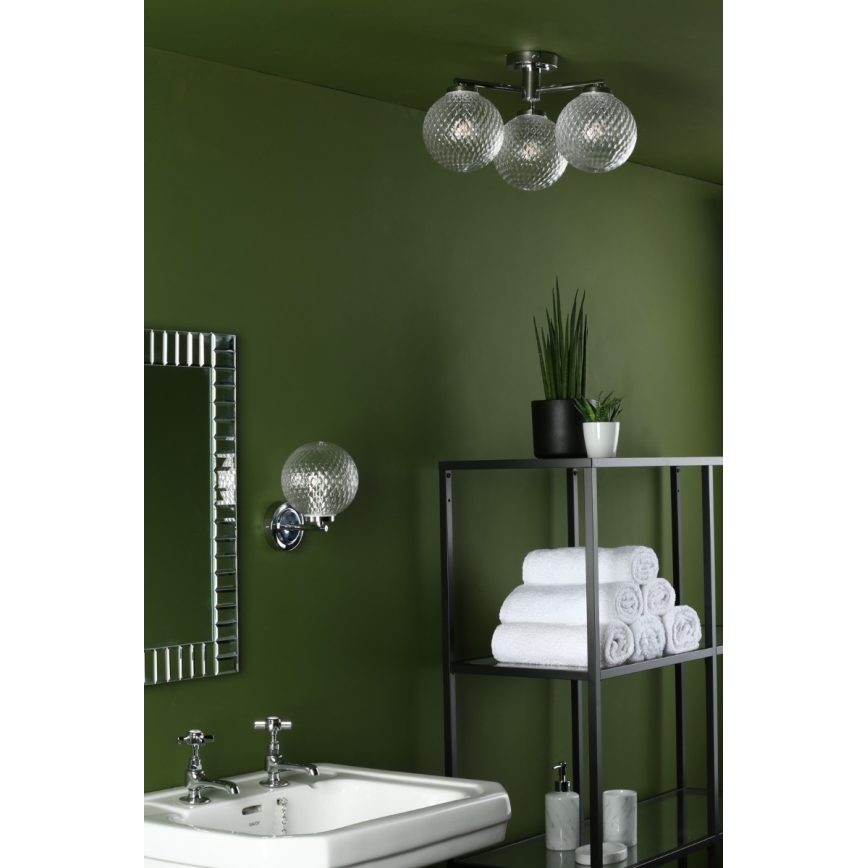 Där Lighting WAY0750 - Стенен аплик за баня WAYNE 1xG9/3W/230V IP44 хром