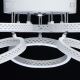 De Markt - LED Димируема лампа за таван AURICH LED/70W/230V + дистанционно