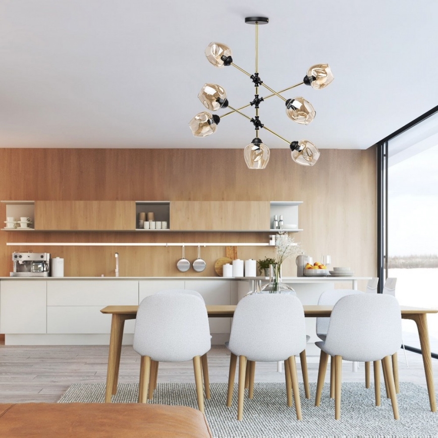 De Markt - Полилей на пръчка HAMBURG MEGAPOLIS 5xE14/40W/230V