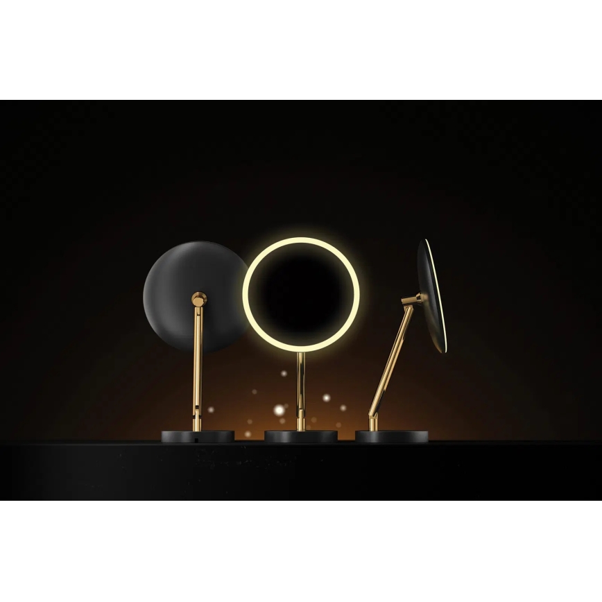 Deante ADI_Z812 - LED акумулаторно козметично огледало за баня SILIA LED/5V 5000 mAh 2700-6500K IP44