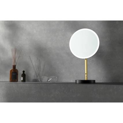 Deante ADI_Z812 - LED акумулаторно козметично огледало за баня SILIA LED/5V 5000 mAh 2700-6500K IP44