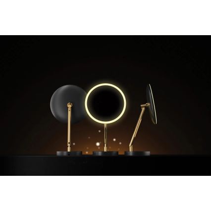 Deante ADI_Z812 - LED акумулаторно козметично огледало за баня SILIA LED/5V 5000 mAh 2700-6500K IP44