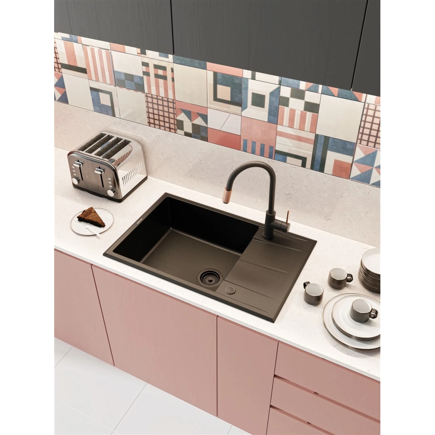 Deante BCA_B64M - Смесител за мивка ASTER черен/месинг