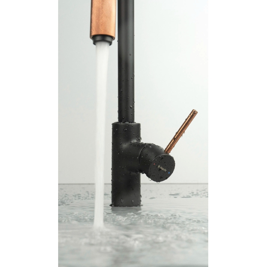 Deante BCA_B64M - Смесител за мивка ASTER черен/месинг