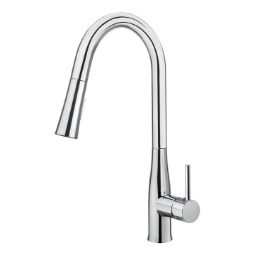 Deante BDH_072M - Кран за мивка с издърпваща се пръскачка LUKRECJA лъскав хром
