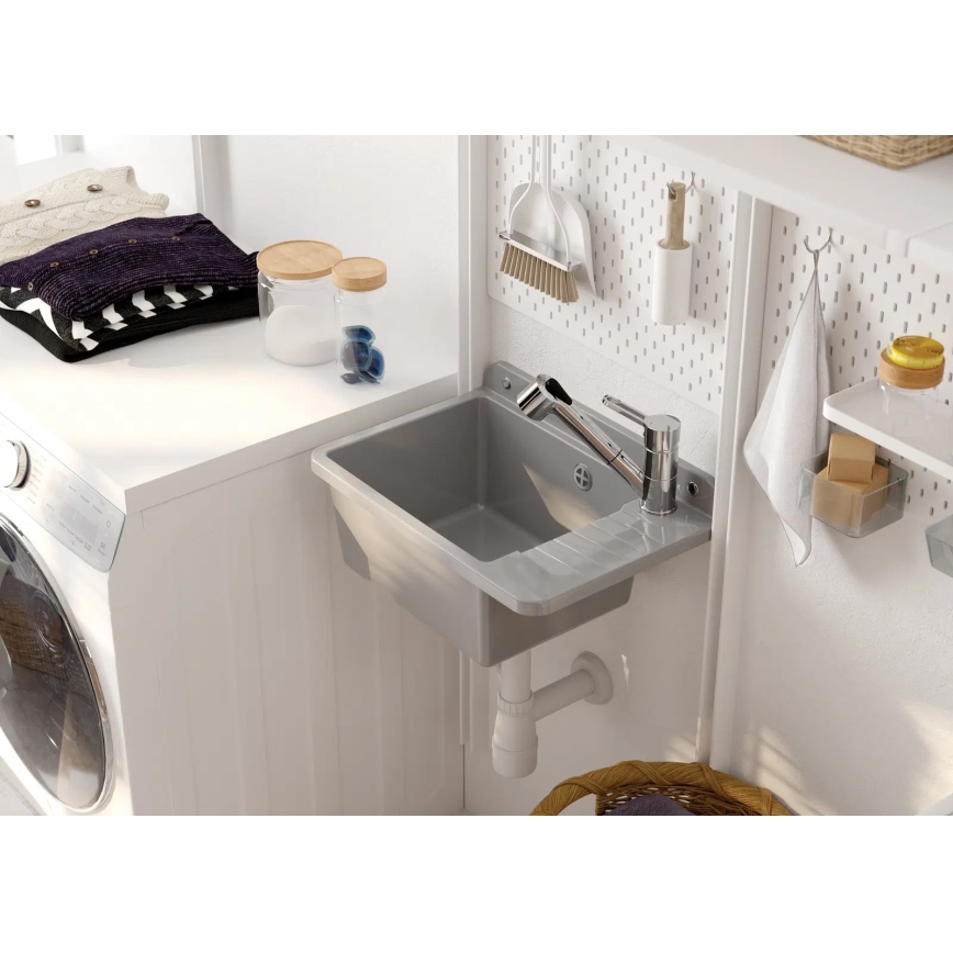 Deante BDN_071M - Кран за мивка с издърпваща се пръскачка NARCYZ лъскав хром