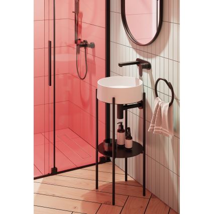 Deante BGA_N54L - Смесител за умивалник за вграден монтаж ALPINIA черен