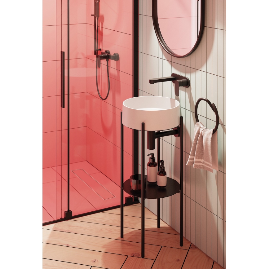 Deante BGA_N54L - Смесител за умивалник за вграден монтаж ALPINIA черен