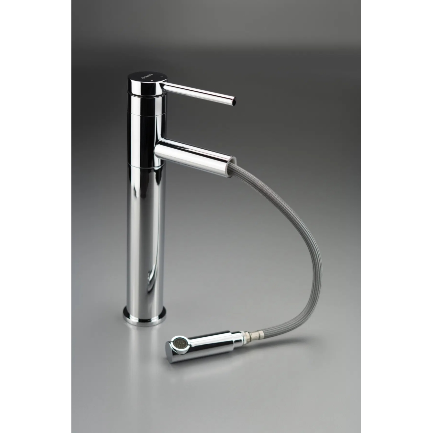 Deante BGE_022K - смесител за мивка с изтеглящ се душ ORA 30,9 cm лъскав хром