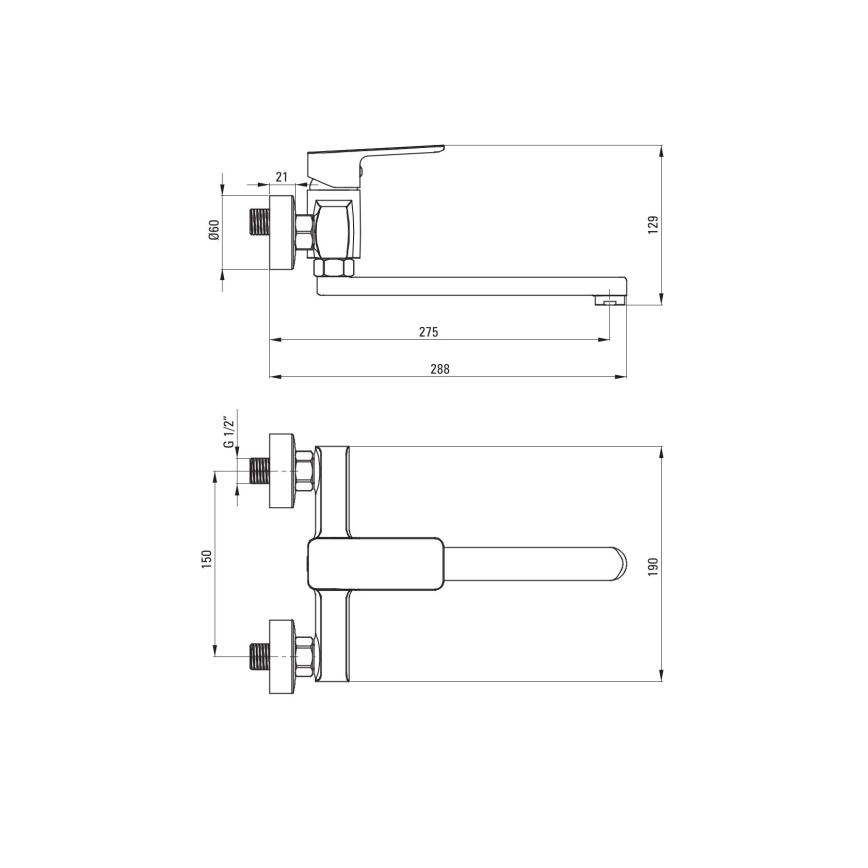 Deante BLO_080M - смесител за мивка MARO, хром гланц