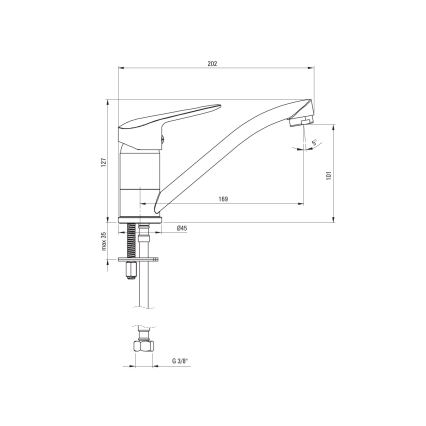 Deante BMO_026M - Смесител за умивалник BORO 12,7 см лъскав хром