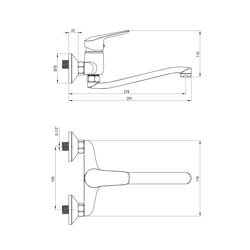 Deante BMO_N80M - Кухненски смесител BORO, черен