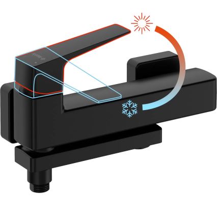 Deante BQL_N12M - Сгъваем смесител за вана BLUR черен