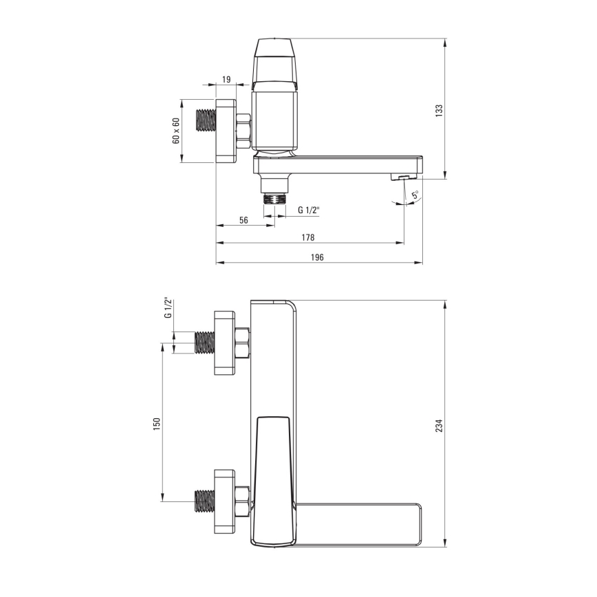 Deante BQL_N12M - Сгъваем смесител за вана BLUR черен
