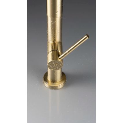 Deante BQO_R72M - Кран за мивка с издърпваща се пръскачка OLFATO матов златист