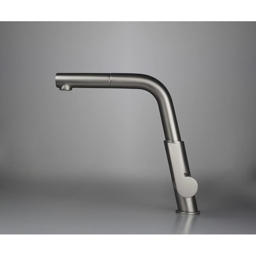 Deante BQS_D73M - Смесител за кухненска мивка с изтегляема душ-слушалка SILIA, титан