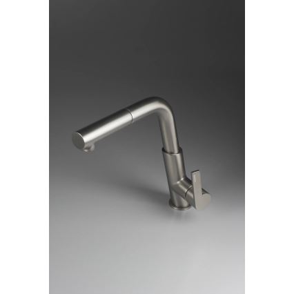 Deante BQS_D73M - Смесител за кухненска мивка с изтегляема душ-слушалка SILIA, титан