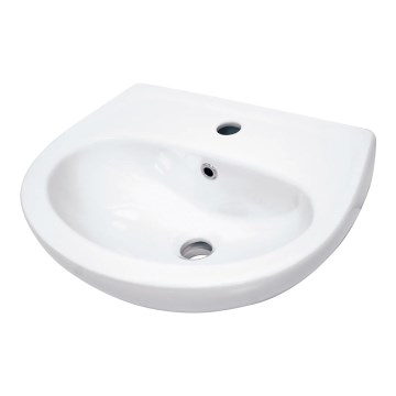 Deante CDJ_6U4W - Стенно монтирана мивка с отвор за смесител JASMIN 45,7x36,4 cm  керамика/бяла