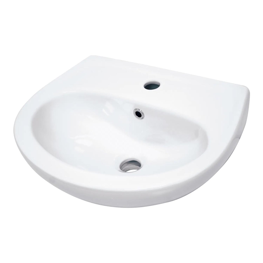Deante CDJ_6U4W - Стенно монтирана мивка с отвор за смесител JASMIN 45,7x36,4 cm  керамика/бяла