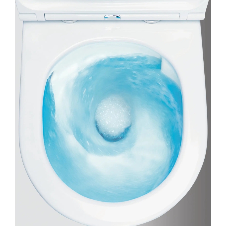 Deante CDJD6RPS - Подова тоалетна чиния JASMIN с тоалетна седалка, керамика/бяла