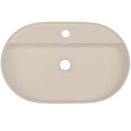 Deante CQS_5U6B - Мивка за плот с отвор за батерия SILIA 35x55 см гранит/бежова