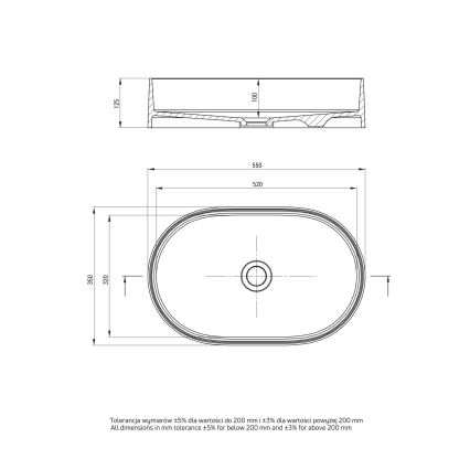 Deante CQS_5U6S - Мивка за плот SILIA 35x55 см гранит/бежов