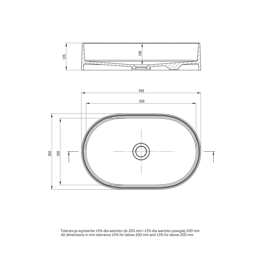 Deante CQS_5U6S - Мивка за плот SILIA 35x55 см гранит/бежов
