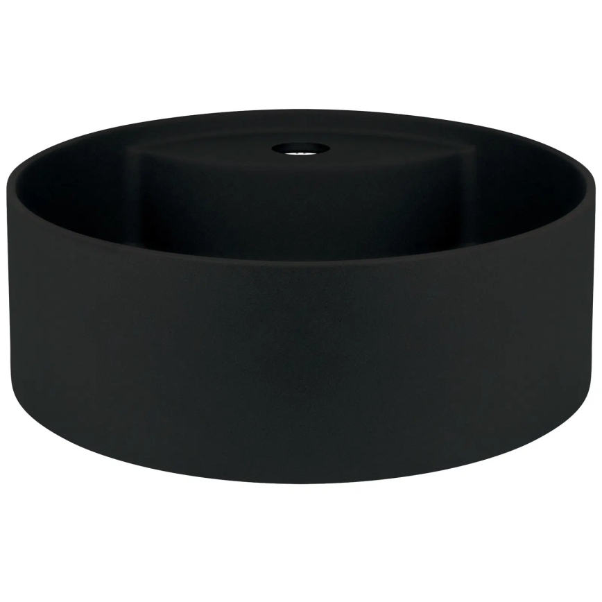 Deante CQS_NU4B - Умивалник за плот с отвор за смесител SILIA Ø 36 см, гранит/черен