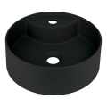 Deante CQS_NU4B - Умивалник за плот с отвор за смесител SILIA Ø 36 см, гранит/черен