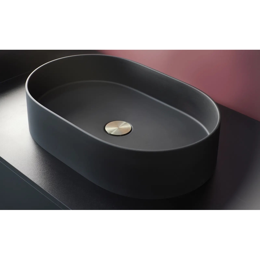 Deante CQS_NU6S - Мивка за плот SILIA 35x55 cm гранит/черен