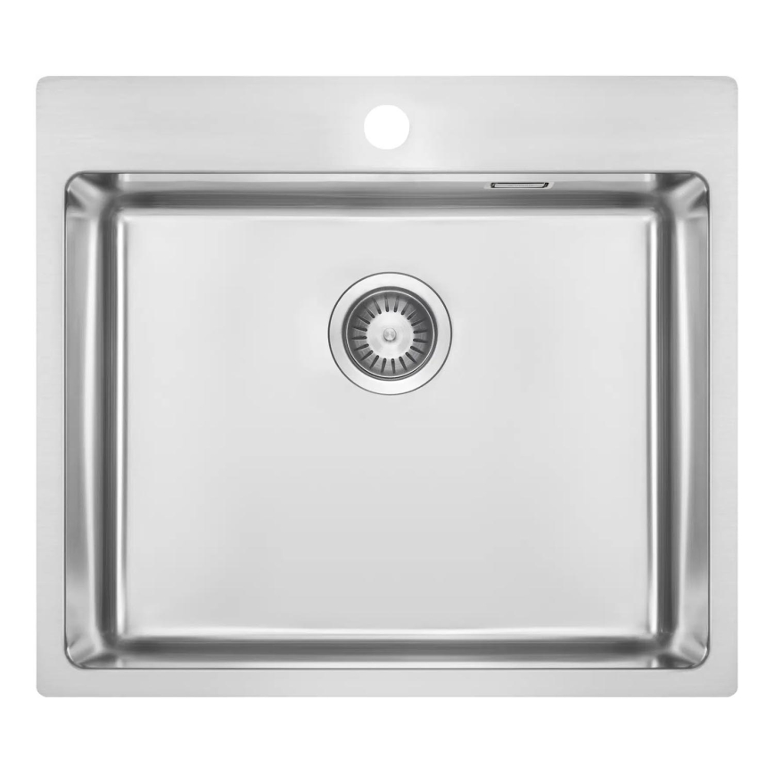 Deante ZPO_010B - Кухненска мивка OLFATO 50,5x55 см матов стомана