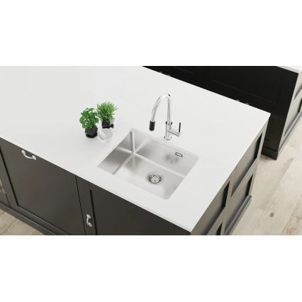 Deante ZPO_010B - Кухненска мивка OLFATO 50,5x55 см матов стомана
