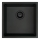 Deante ZQA_N10A - Кухненска мивка CORDA 44x44 см гранит/черен