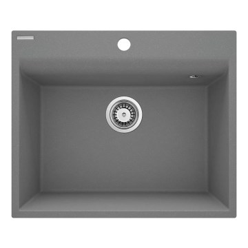 Deante ZRC_S10A - Кухненска мивка CORIO 50x60 см гранит/сив металик