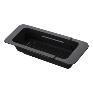 Deante ZZB_N00L - Изтегляща се кошница за мивка 57,4x13,4 cm черна