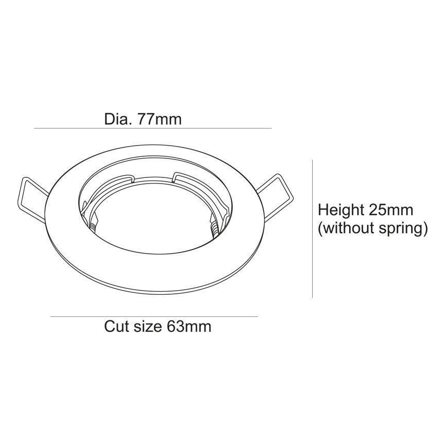 Deko-Light 120017 - Лампа за вграждане RUND 1xGU5,3-MR16/35W/12V бял