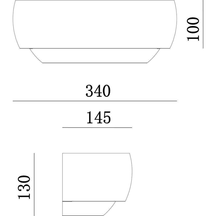Deko-Light 341206 - Аплик TWYNNDA 1xE14/40W/230V бял