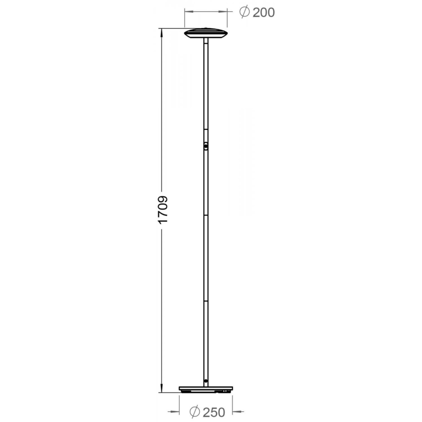 Deko-Light 343028 - LED Димируем лампион BERMUDA LED/18W/230V 3000K черен