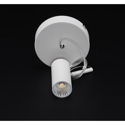 Deko-Light 348037 - LED Димируем пендел DABIH LED/7,2W/230V 3000K бял