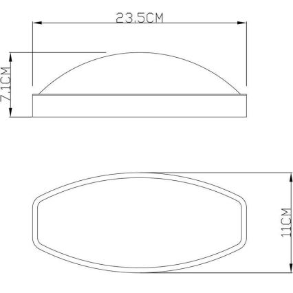 Deko-Light 731092 - LED Екстериорен аплик ERIDANI LED/13W/230V IP44 антрацит