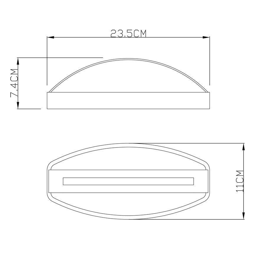 Deko-Light 731093 - LED Екстериорен аплик ERIDANI LED/13W/230V IP44 антрацит