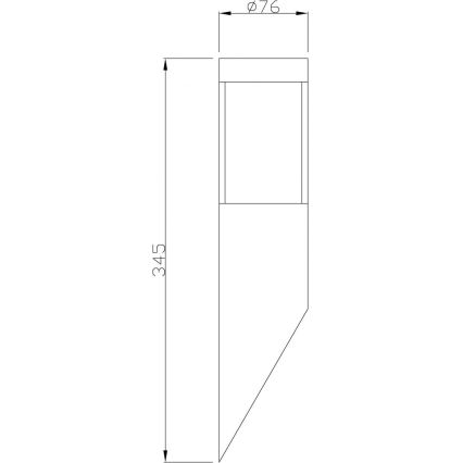Deko-Light 731106 - Екстериорен аплик PORRIMA 1xGU10/5W/230V IP44 матов хром