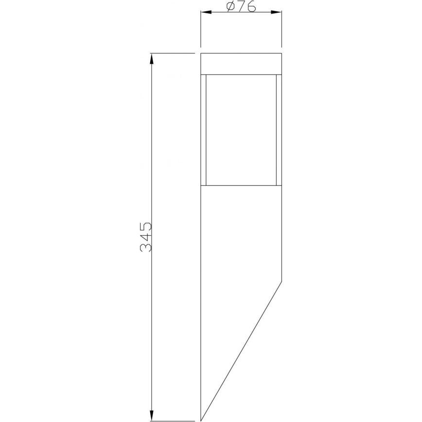 Deko-Light 731106 - Екстериорен аплик PORRIMA 1xGU10/5W/230V IP44 матов хром