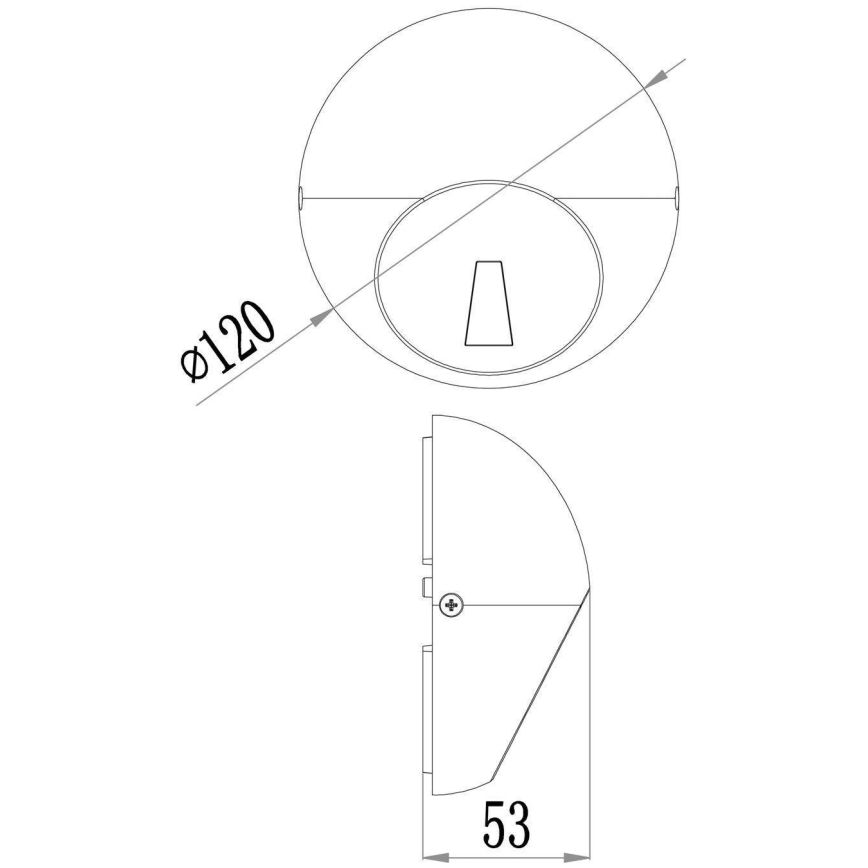 Deko-Light 731111 - LED Екстериорен аплик AQUILAE LED/3,5W/230V IP65 антрацит