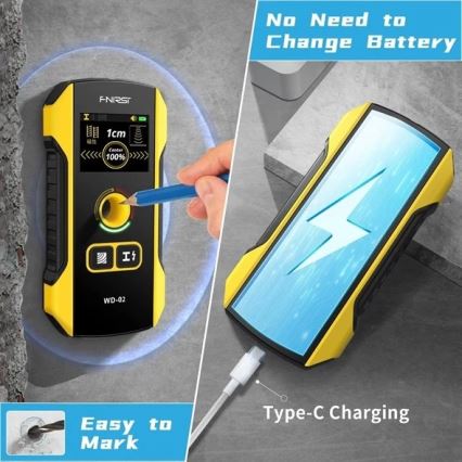 Детектор за метали, напрежение и нееднородности 300 mAh 5V