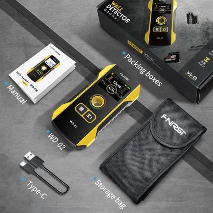Детектор за метали, напрежение и нееднородности 300 mAh 5V