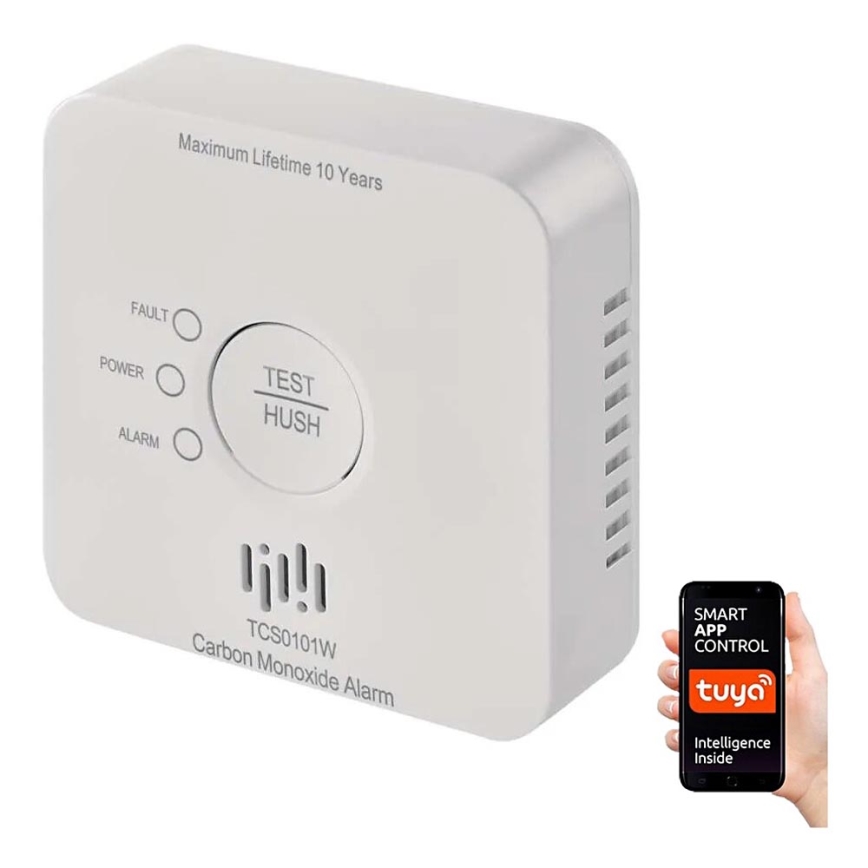 Детектор за въглероден окис GoSmart 2xAA Wi-Fi Tuya