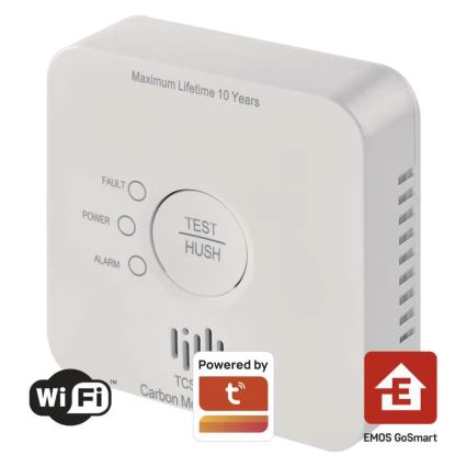 Детектор за въглероден окис GoSmart 2xAA Wi-Fi Tuya