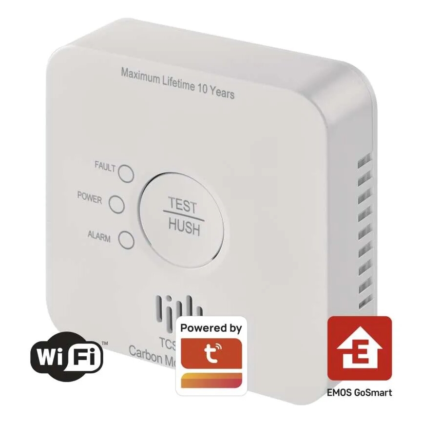 Детектор за въглероден окис GoSmart 2xAA Wi-Fi Tuya